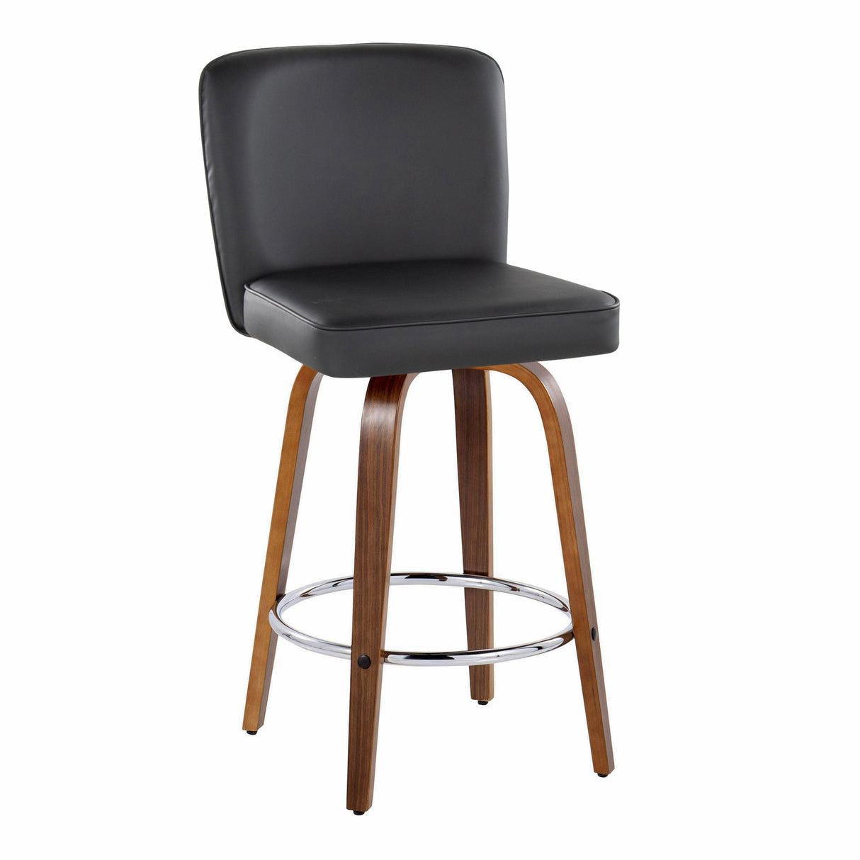 26" Contemporary Fixed-Height Counter Stool with Swivel
