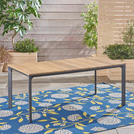 Westcott dining table with wood top