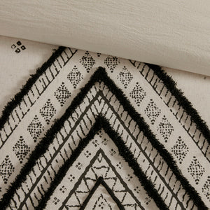 3 Piece Cotton and Flax Linen Blend Comforter Set Natural King/Cal King