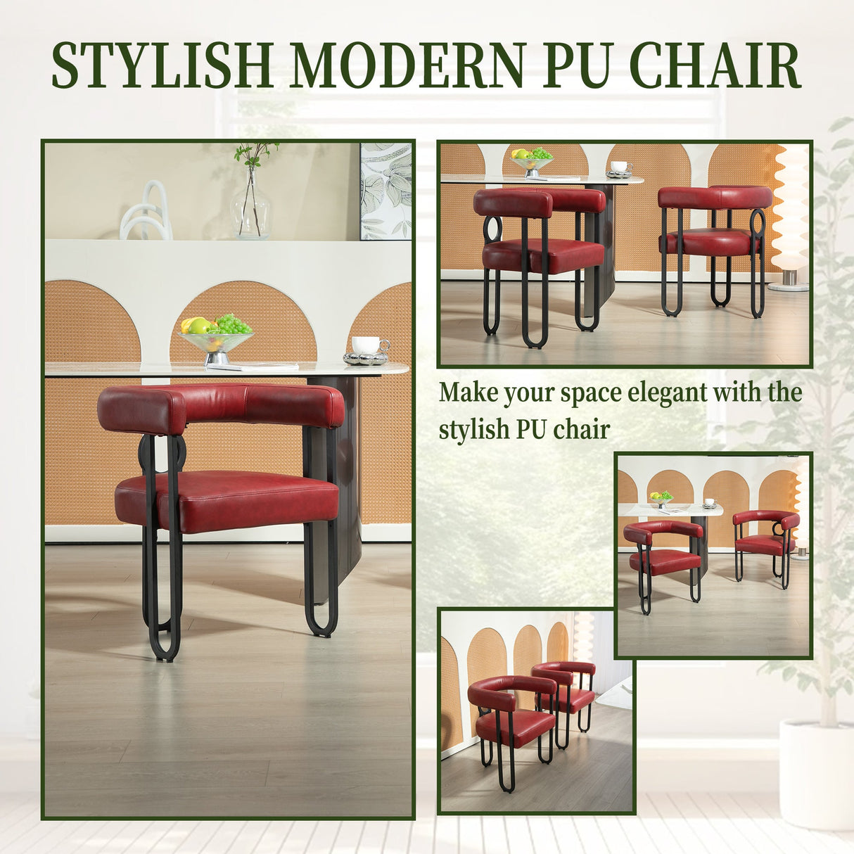 House hold contemporary designed upholstered accent/dining chair/barrel side chairs set of 2