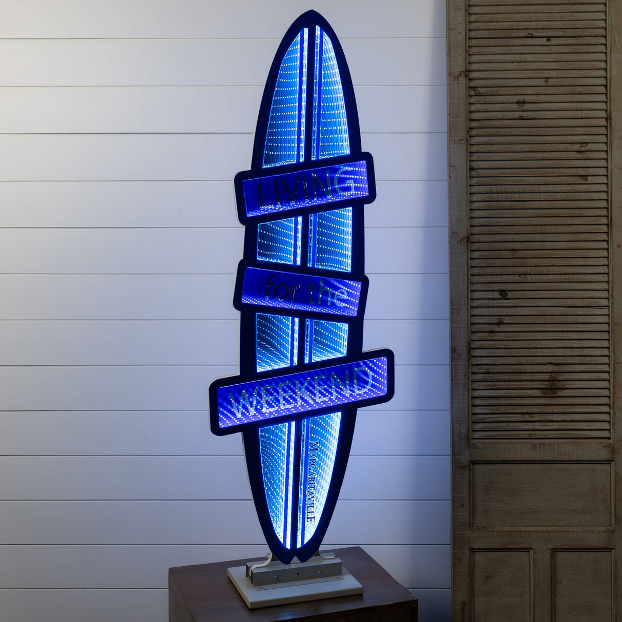 Margaritaville Surf Board EkkoLight 47"H Acrylic UL Plug