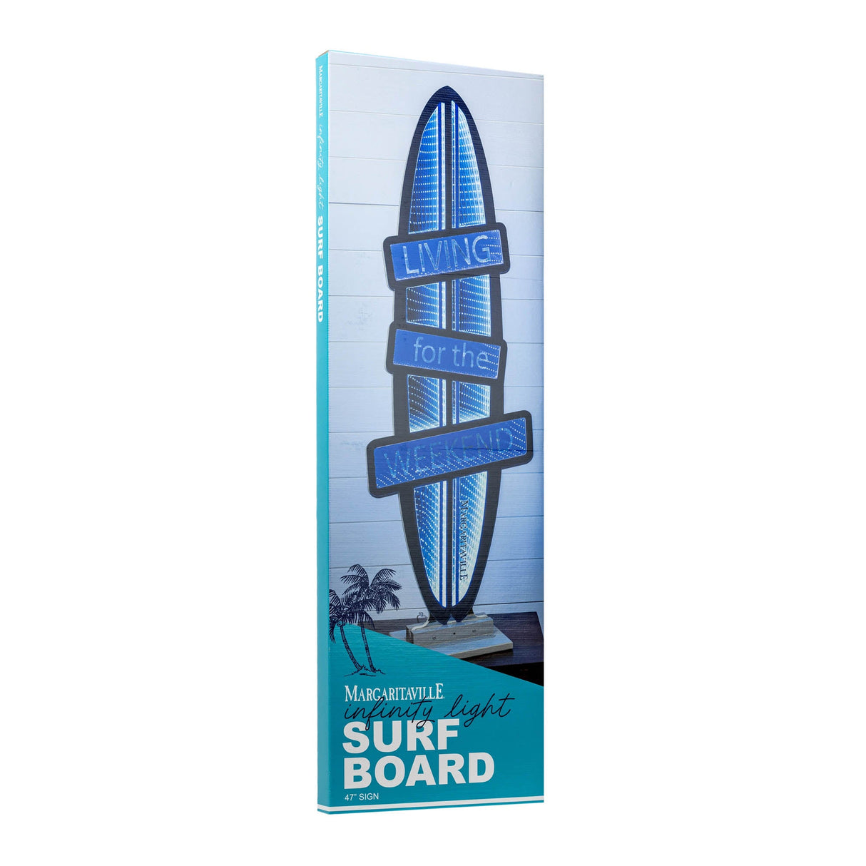 Margaritaville Surf Board EkkoLight 47"H Acrylic UL Plug