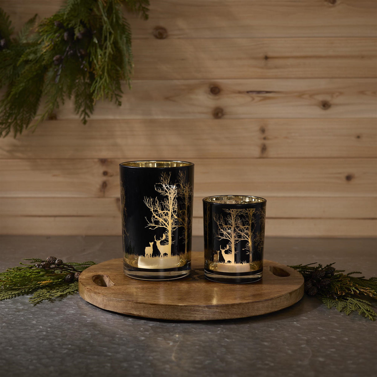Mossy Oak Deer Candle Holder (Set of 2)