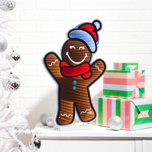 SmileyWorld(R) Holiday Gingerbread Man Ekkolight 24"H
