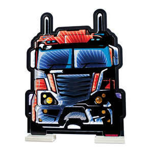 Transformers Optimus Prime Vehicle Mode Ekkolight 23"H