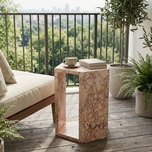 Modern Minimalist Hexagon Side Table
