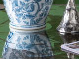 Aesthetic Rectangular Dining Table with Floral Design