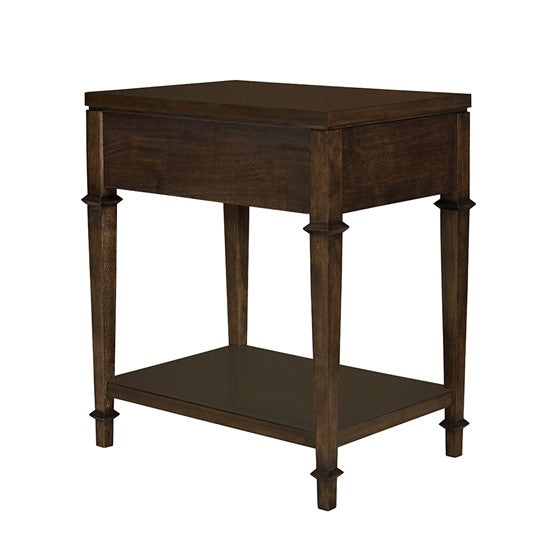 Nightstand with Drawer and Lower Shelf