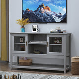 Sideboard Buffet Table with DoorsGrey