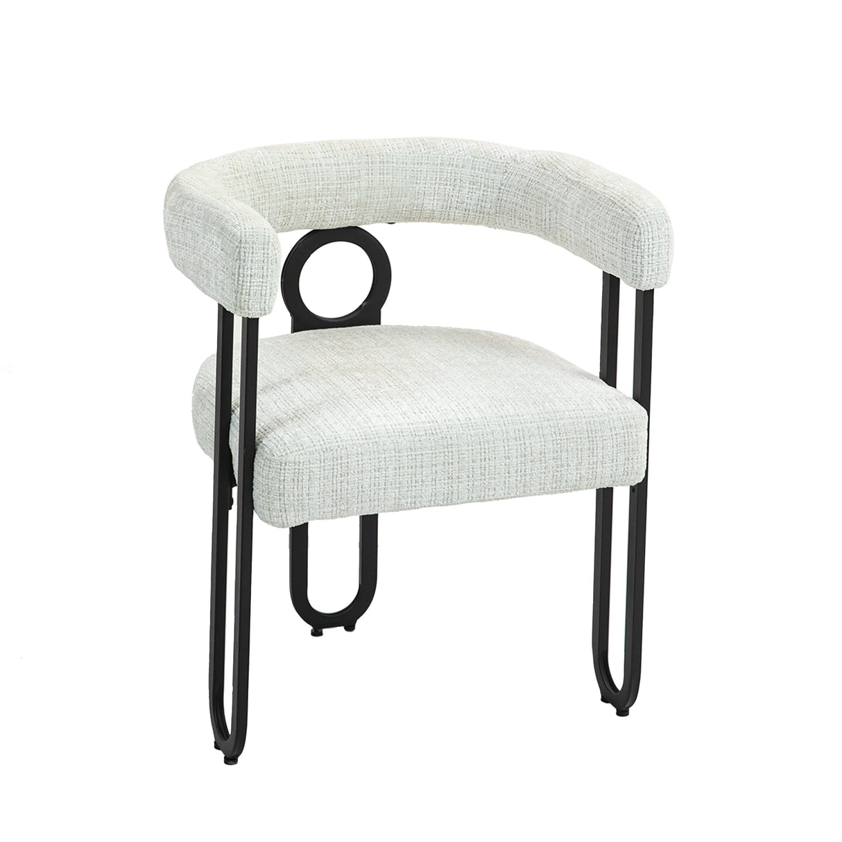House hold contemporary designed upholstered accent/dining chair/barrel side chairs set of 2