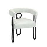 House hold contemporary designed upholstered accent/dining chair/barrel side chairs set of 2