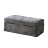 Ottoman Foot Stool With Metal Legs