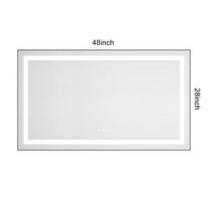 LED Bathroom Mirror with Front and Backlight