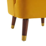 Upholstered Barrel Accent Chair