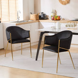 Modern Upholstered Dining Chair with Frame and Plush Comfort