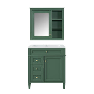 Bathroom Vanity With Medicine Cabinet and Storage