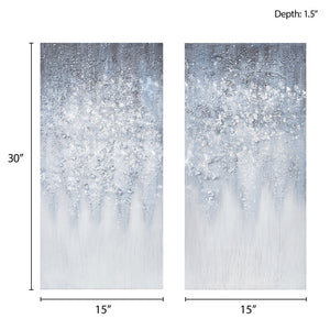 Frosted Reverie™ Winter Glaze Diptych Canvas Art Set