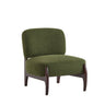 Modern Boucle Lounge Chair with Solid Wood Frame