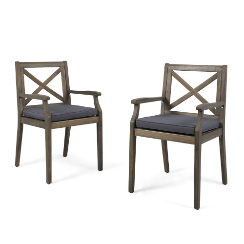 7 Pieces Acacia Wood Outdoor Dining Set