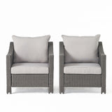 Stylish Outdoor ANTIBES Armchair Set with Water Resistant Cushions