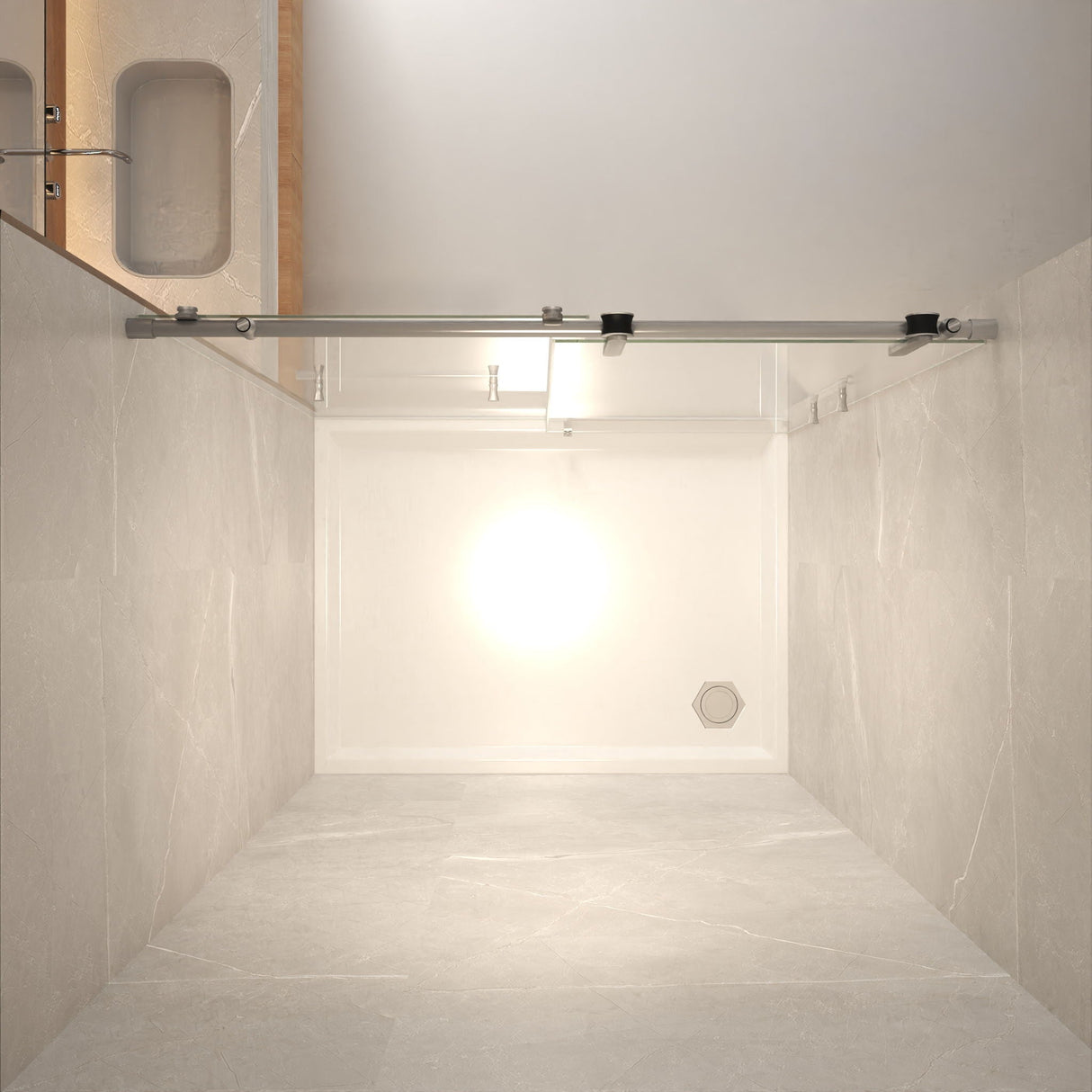Frameless Sliding Bathtub Door With Frame