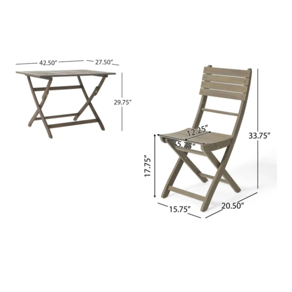 Positano - Foldable Dining Set