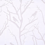 Grommet top sheer bird on branches burnout window curtain (only 1 pc panel)