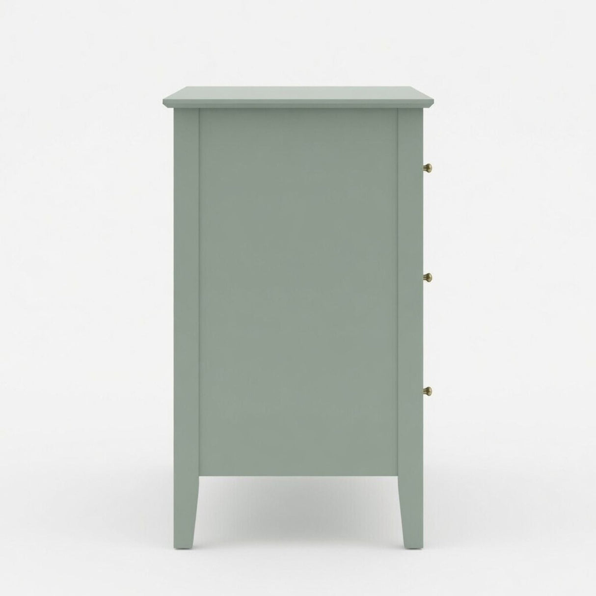 Fluted 3 Drawer Nightstand With Soft Close Slides