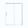 Semi-Frame Single Sliding Shower Door With Clear Tempered Glass