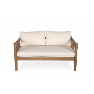 4-Piece Patio Furniture Set with Coffee Table and Cushions