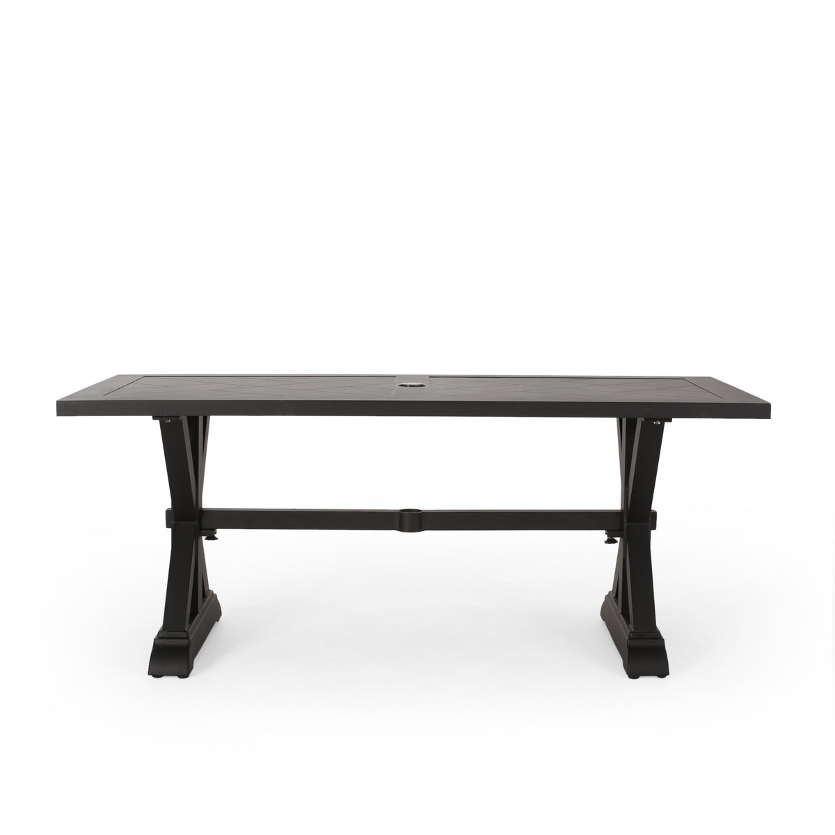 Outdoor Aluminium Dining Table, Antique Matte