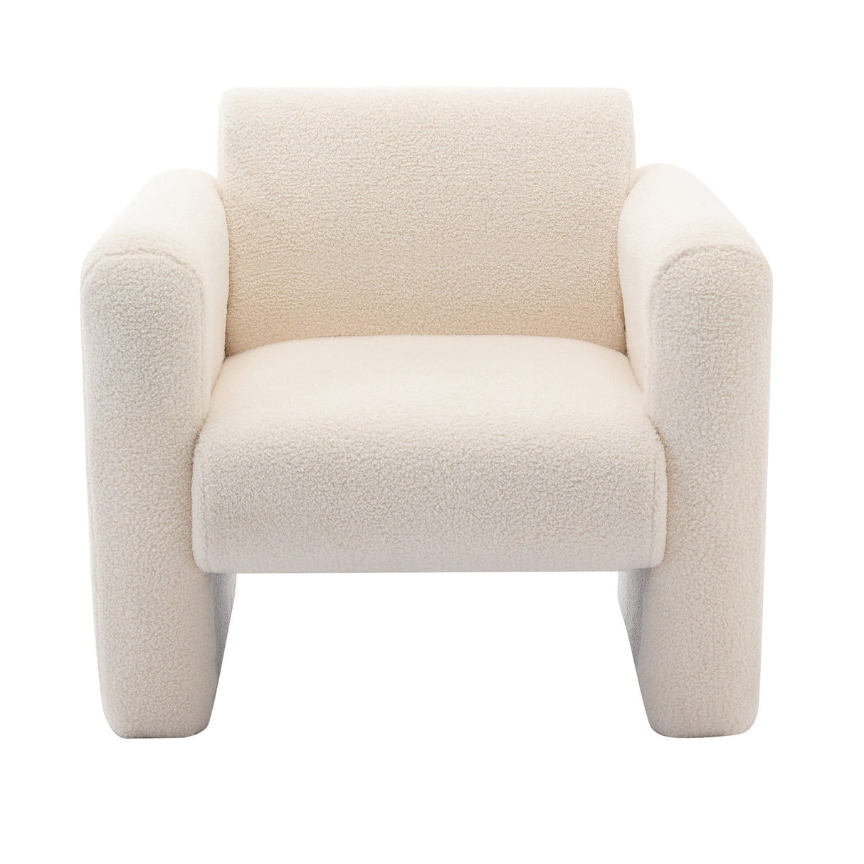 Marlowe Modern Sherpa Upholstered Comfy Reading Accent Chair