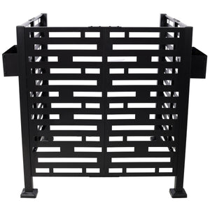 3.5x3.5FT Metal Air Conditioner Privacy Fence with Planter Boxes