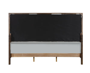 Carena - 5 Piece Bedroom Set (Eastern King Dresser Chest Mirror Nightstand) - Brown / Light Gray / White