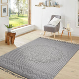 Naar guros collection medallion indoor/outdoor area rug