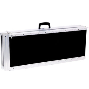 Portable And Foldable Wheelchair Ramp With Non Skid Surface
