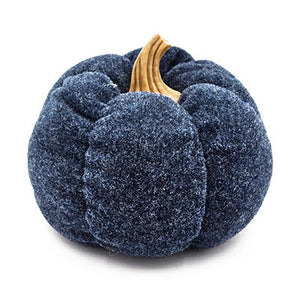 Pumpkin Ornament Decor For Holiday Harvest Festival Fall Festival & Thanksgiving (Set of 3) - Blue