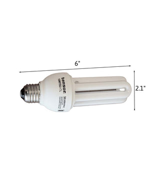 18 Watt Full Spectrum CFL Replacement Bulb (SET OF 6) Standard base by VisionMax