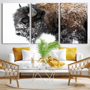 American Bison Wall Art Print – Majestic Buffalo Canvas