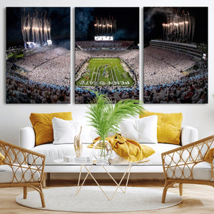 Penn State Football Wall Art Canvas Print – Framed Stadium