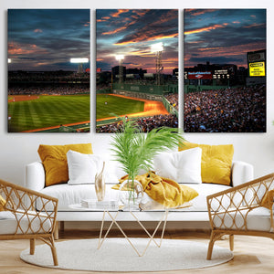 Fenway Park Wall Art Canvas Print | Large Baseball Stadium