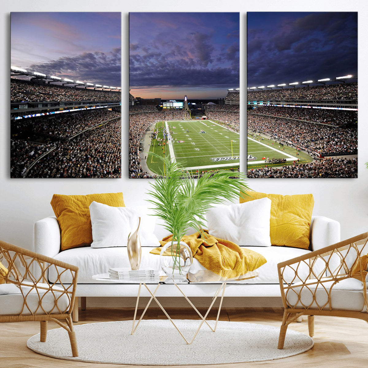 New England Patriots Football Team Print - Foxborough