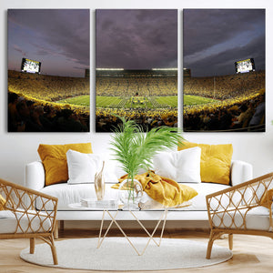 Michigan Wolverines Print - Michigan Stadium Wall Art Canvas