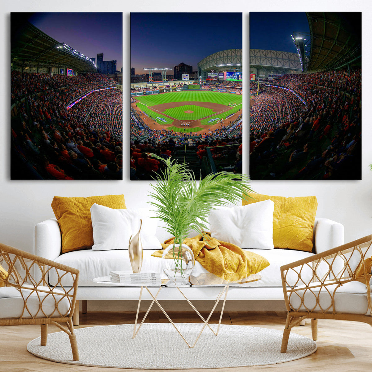 Houston Astros Baseball Print Canvas - Houston Minute Maid