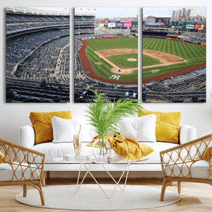 New York Yankees Baseball Team Print - Yankee Stadium Wall