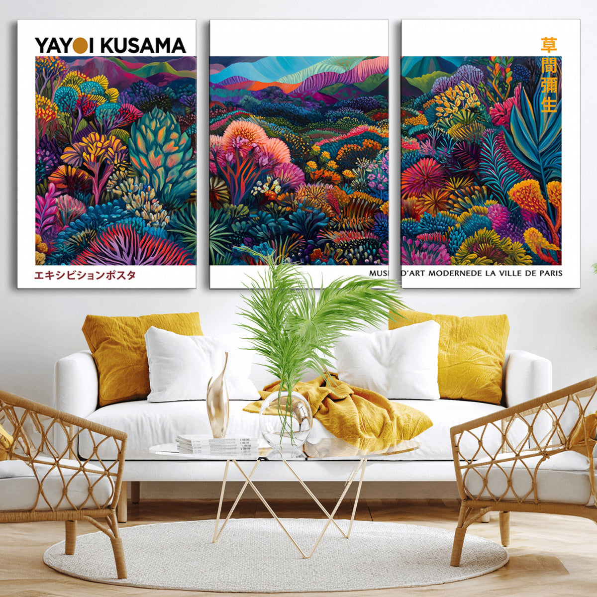 Framed Yayoi Kusama 1986 Wall Art Print – Japanese Wall Art