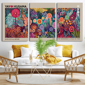 Yayoi Kusama Wall Art Canvas Print, Abstract Art, Large