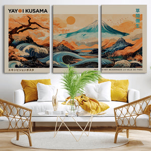 Yayoi Kusama Wall Art Canvas Print – Framed Large Abstract