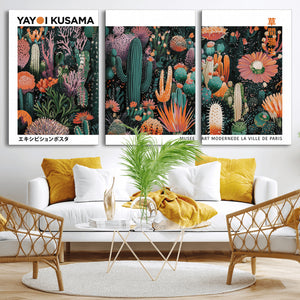 Modern Japanese Wall Art Canvas Print – Framed Abstract