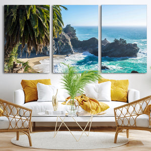 Big Sur Wall Art Canvas Print – Framed California Coastline